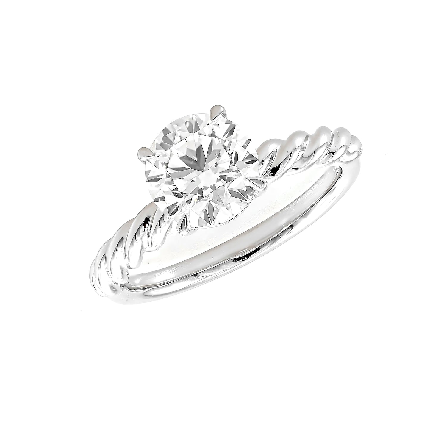 Rolling band ring RD 1.59 EVS2 IGI in white gold