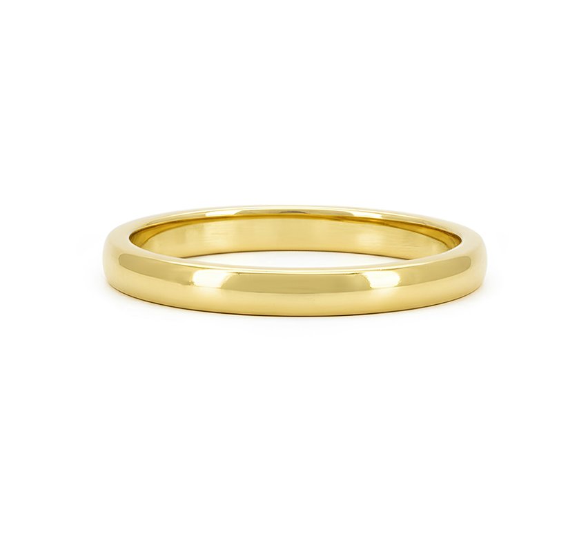 Classic plain ring 5mm in gold