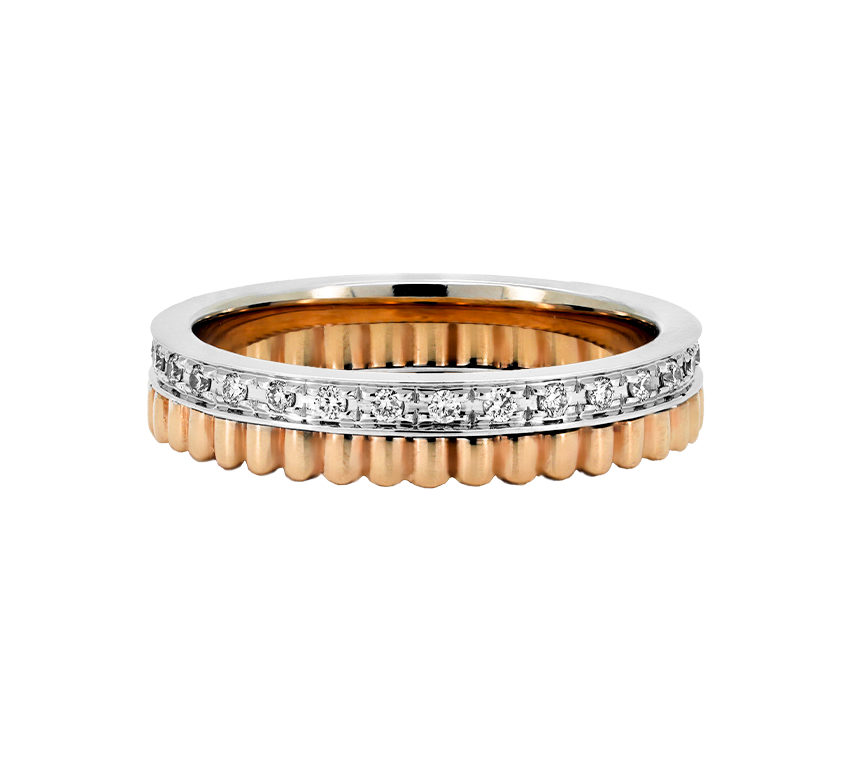 2 stack in rose gold