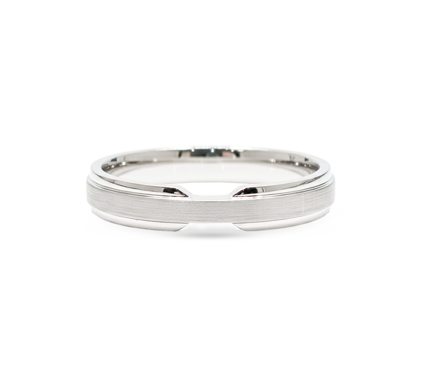Ring set Y: braided ring in white gold