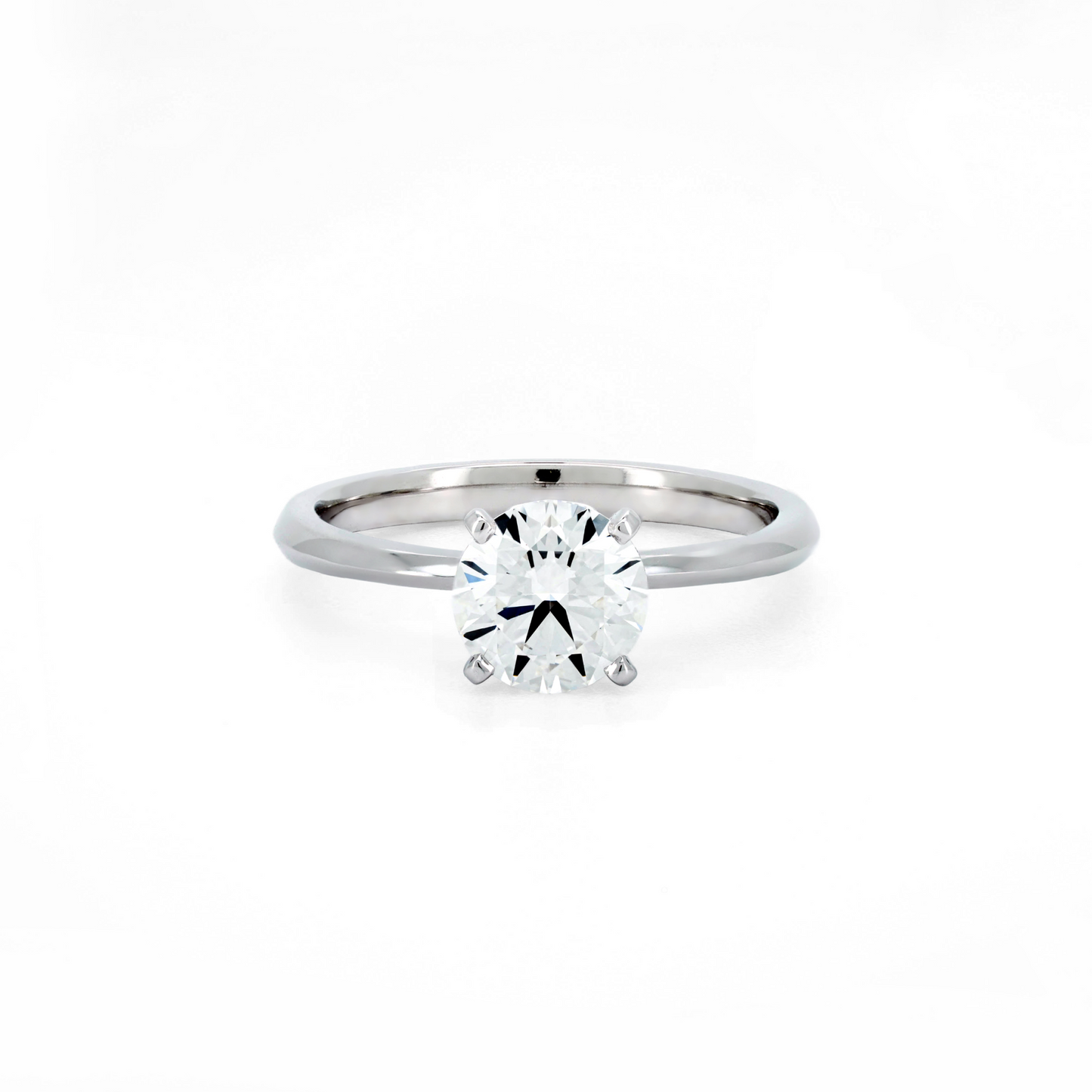Classic 4 prong ring RD 0.52 D VS1 IGI in white gold