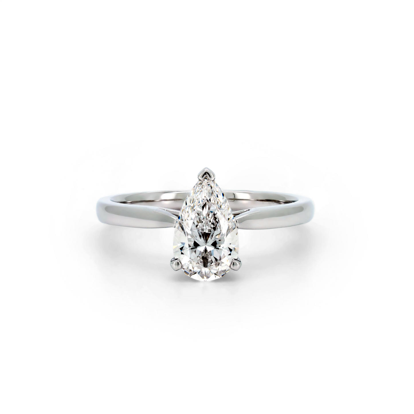 Classic ring PE 1.14 E VVS1 IGI in white gold