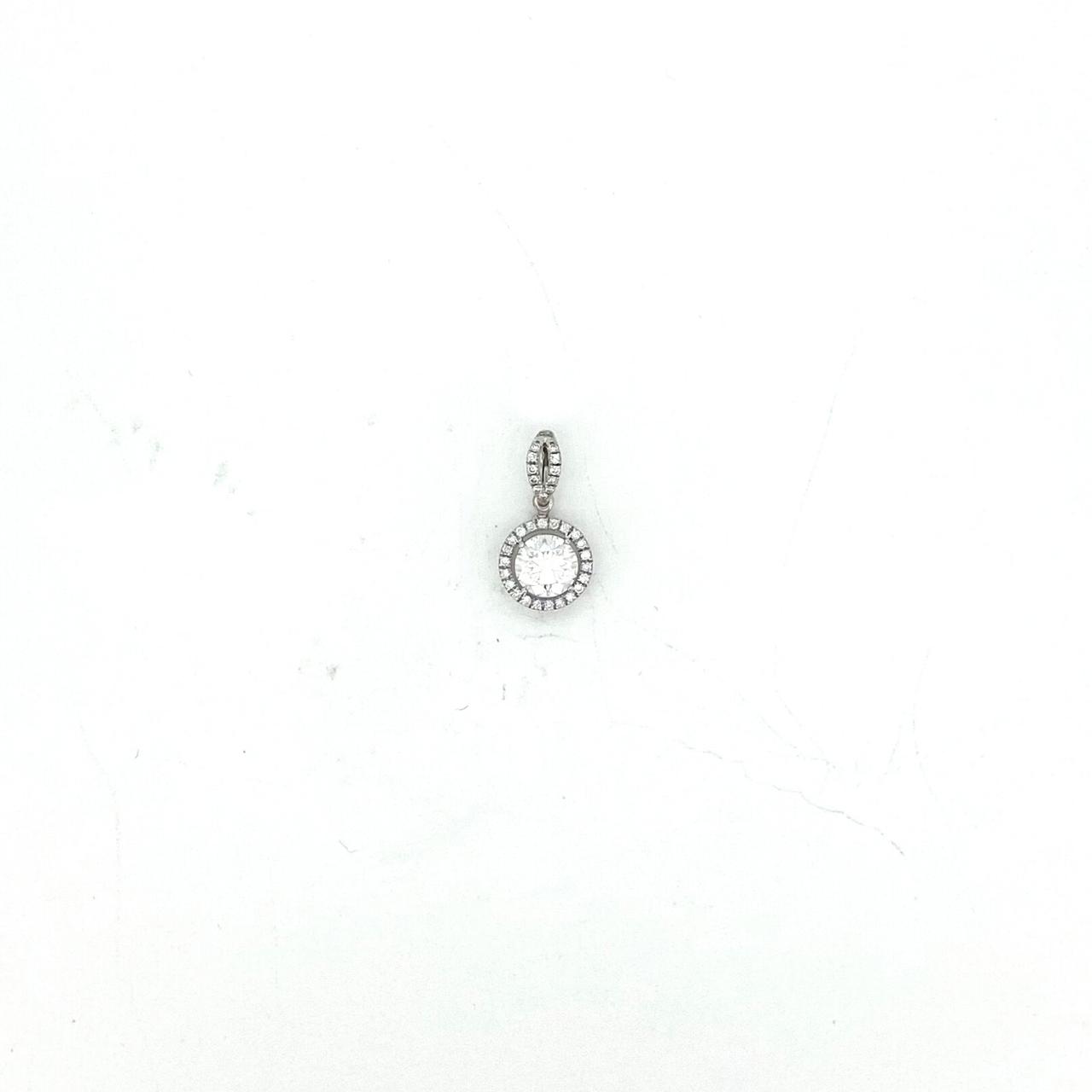 3in1 Spirit halo pendant RD 1.01 D VVS2 IGI in white gold