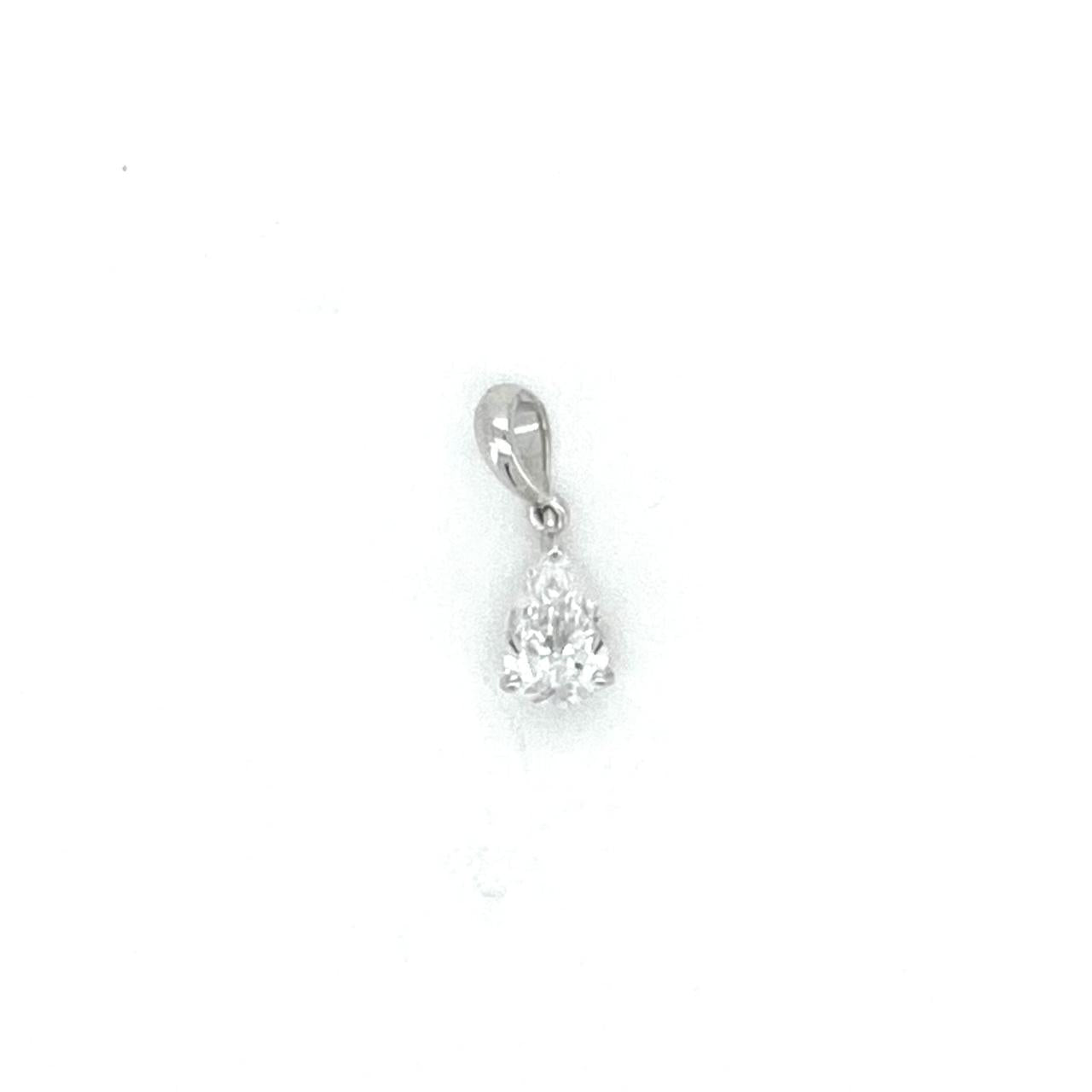 Hanging pendant PE in white gold