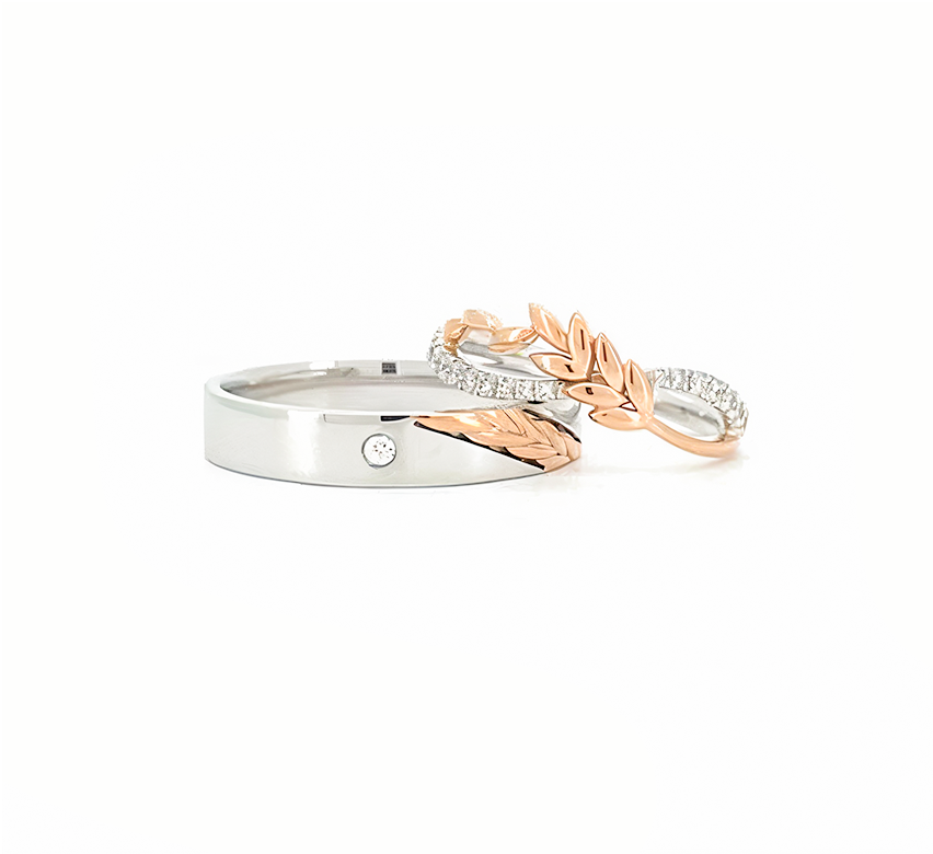 Ring set T: Athena ring with 1 eye in mix color gold
