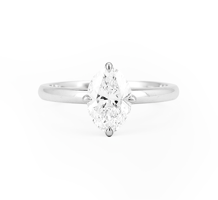 Simple north south OV 1.1 E VVS2 IGI in platinum