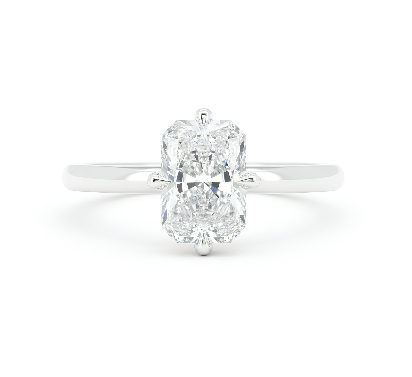 Classic high setting north south RA 1.02 D VVS2 IGI in white gold