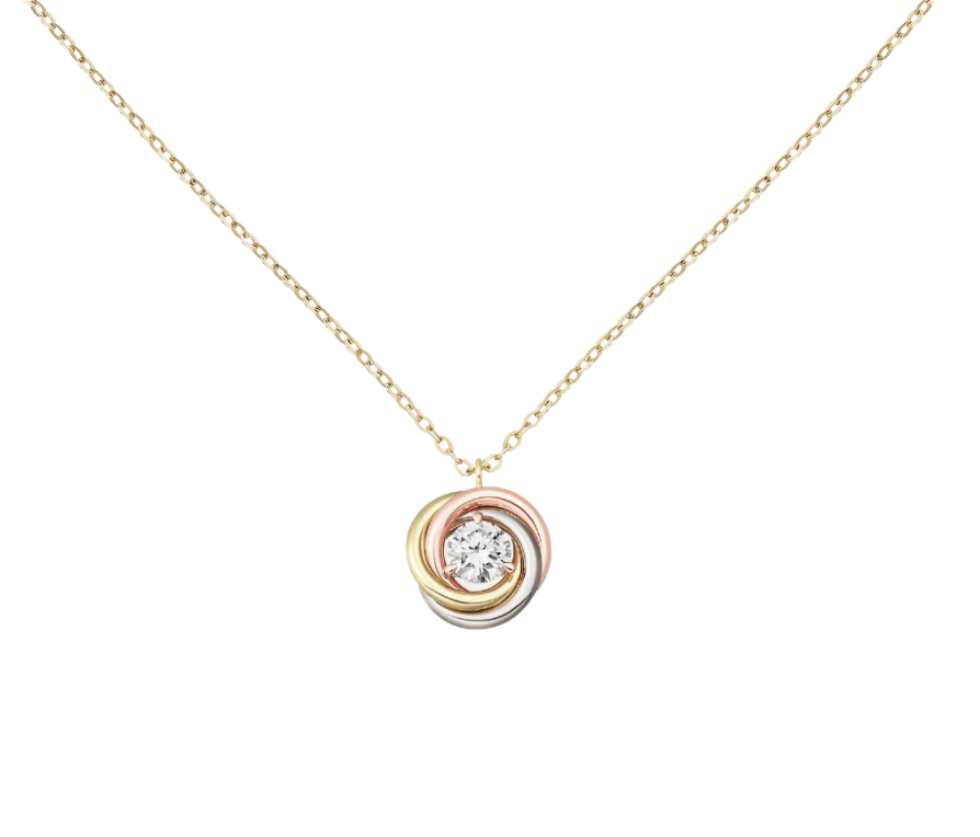 Spiral mix pendant in mix color