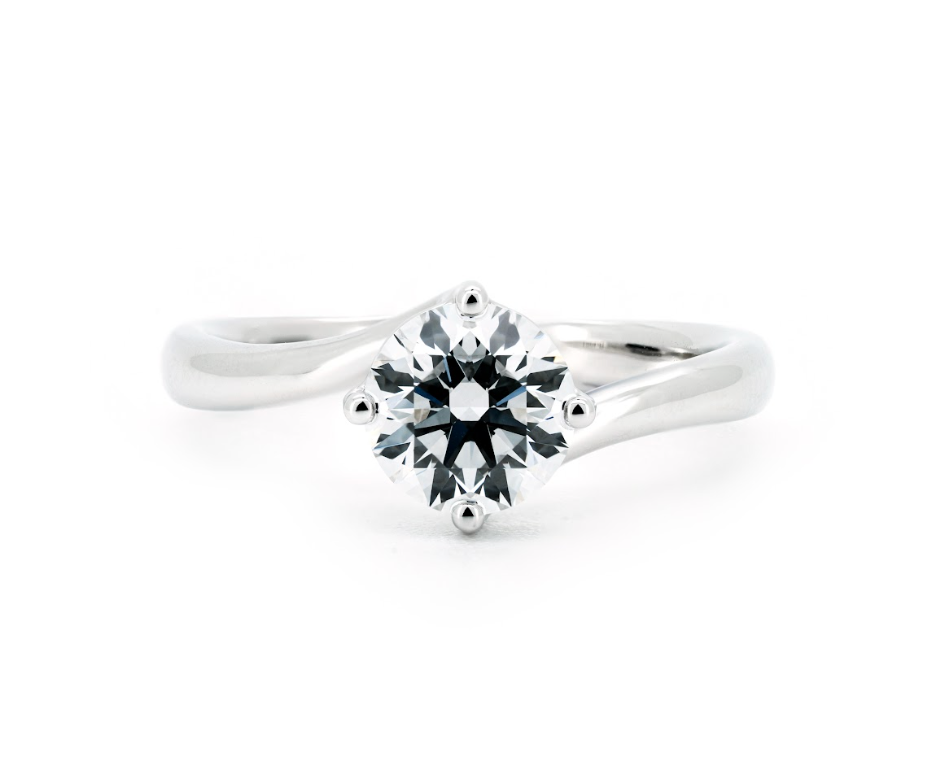 Safari ring RD 0.83 E VVS2 IGI in white gold