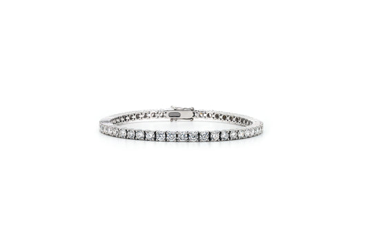 Classic tennis bracelet 3mm in white gold