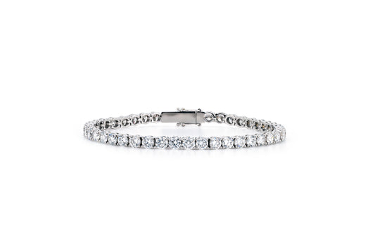 Classic tennis bracelet 3.5mm in white gold