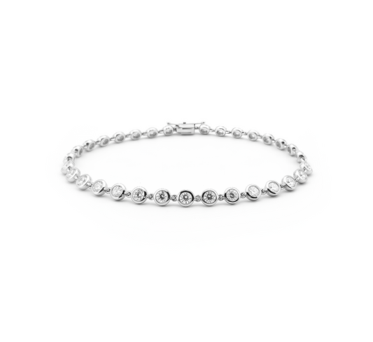 Sweet dots bracelet in white gold