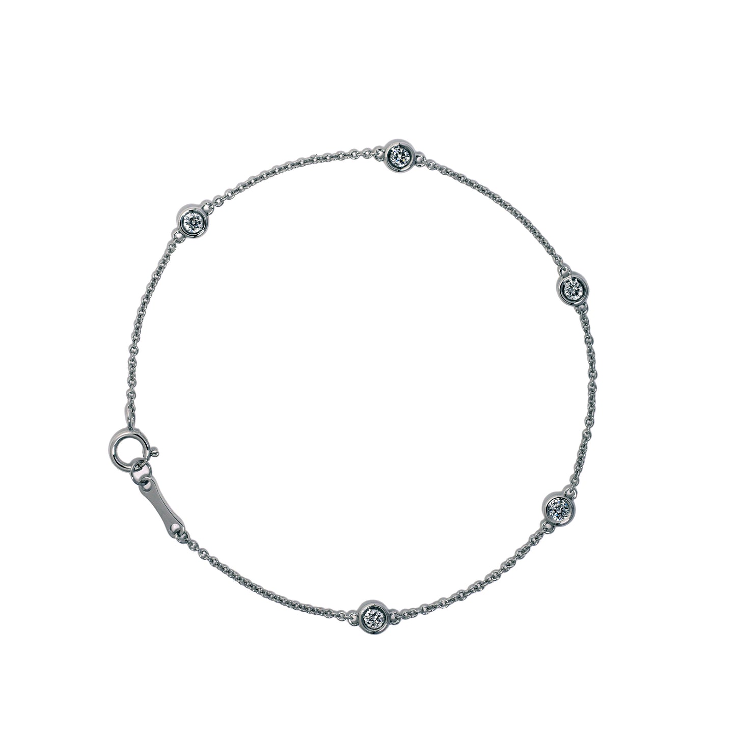 Sweet dots bracelet in white gold