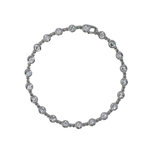 Sweet dots bracelet in white gold