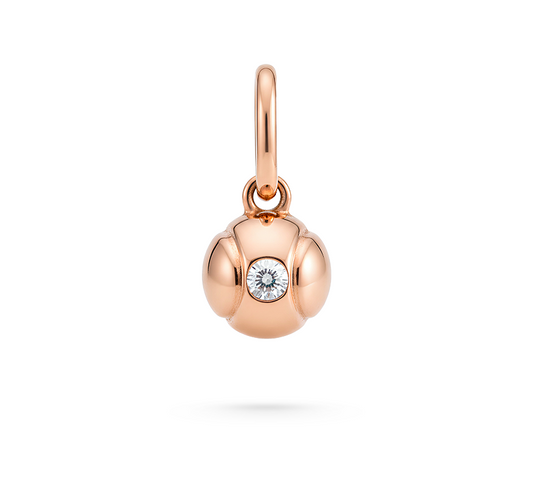 Padel charm series ball in rose gold