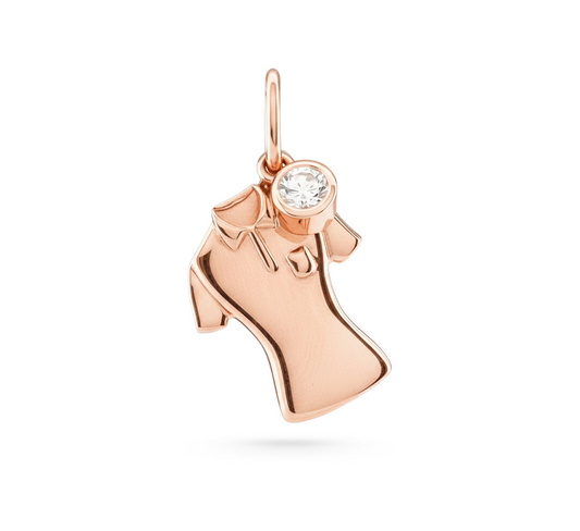 Padel charm series shirt in rose gold