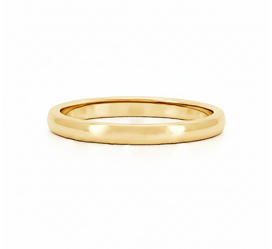 Classic plain ring 2.5mm in gold