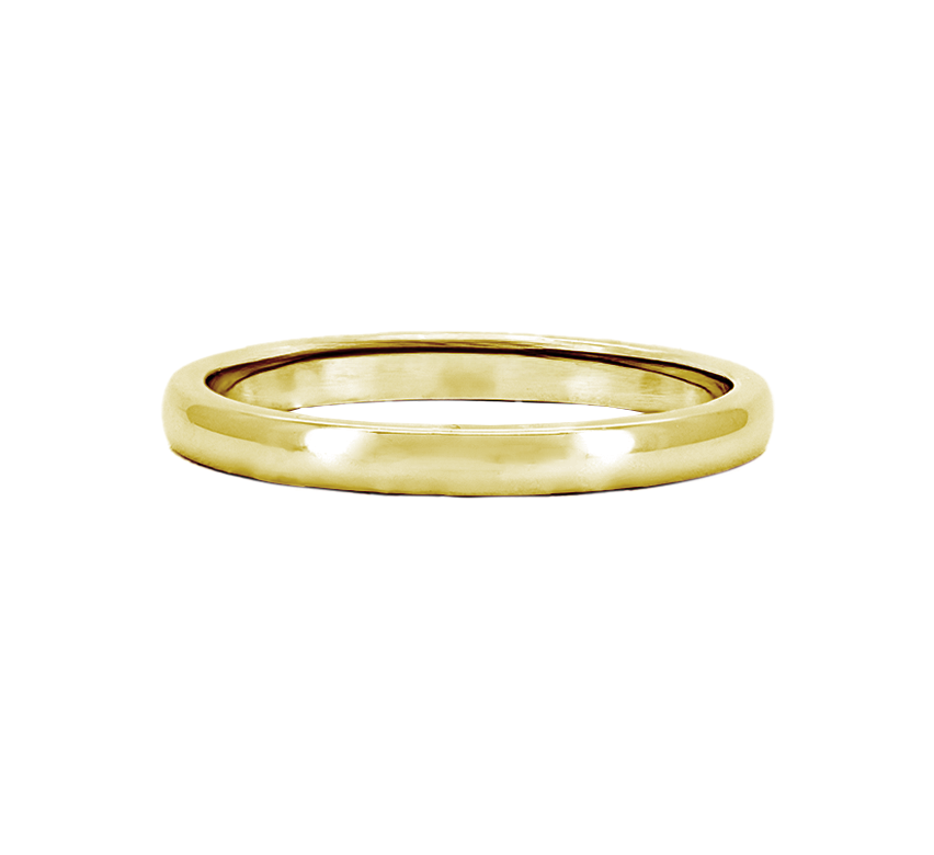 Classic plain ring 4mm in gold