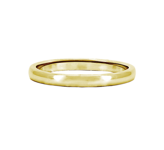Classic plain ring 4mm in gold