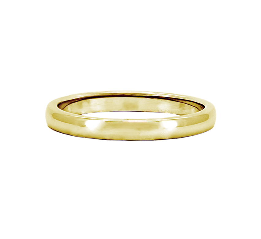 Classic plain ring 5mm in gold