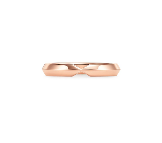 Bow nesting ring in rose gold