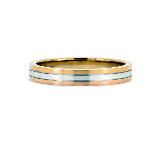3 layer ring 2.5mm in mix gold
