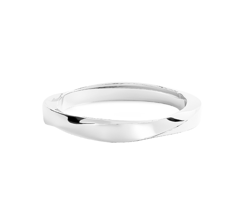 Spiral ring 2.2mm in white gold