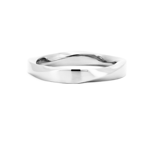 Spiral ring 2.2mm in white gold