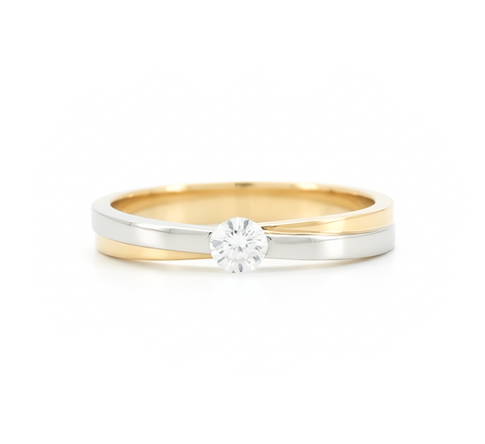 Ring set I: One eye cross ring in mix color gold