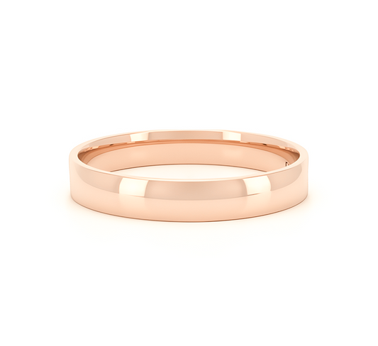 Ring set N: Wood texture ring in rose gold