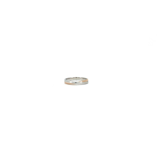 Ring set Q: Two tone ring in mix color gold