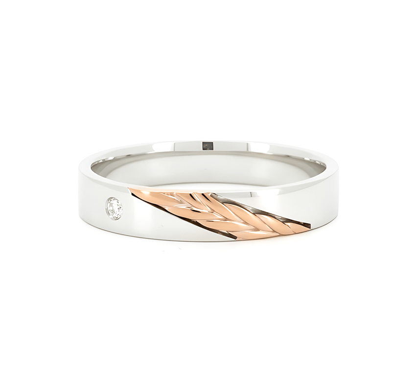 Ring set T: Athena ring with 1 eye in mix color gold