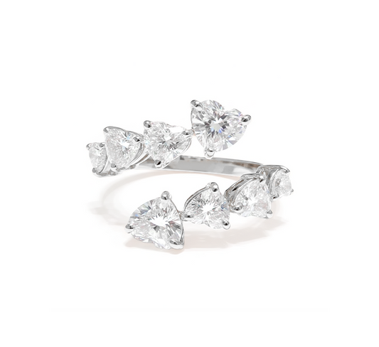 Climber ring HE in white gold