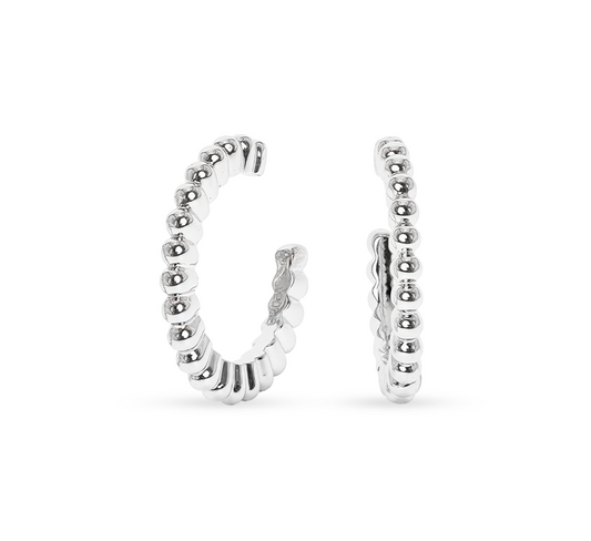 Chain earcuff in white gold