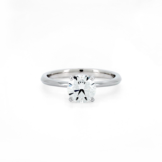 Classic 4 prong ring RD 1.53 F VS2 IGI in white gold
