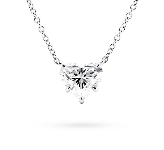 Slider solitaire necklace HE 0.99 D VVS2 IGI in white gold
