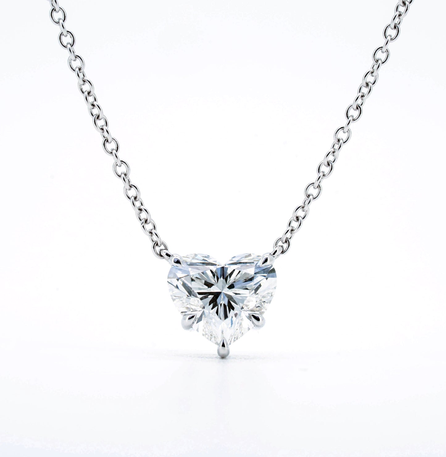 Slider solitaire necklace HE 1.05 E VVS1 IGI in white gold