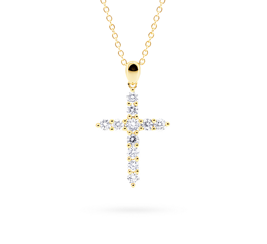 Cross necklace in Gold