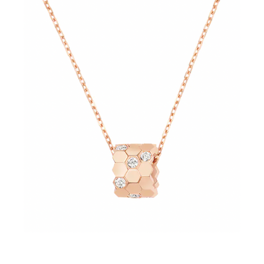 Bee hive roll in rose gold