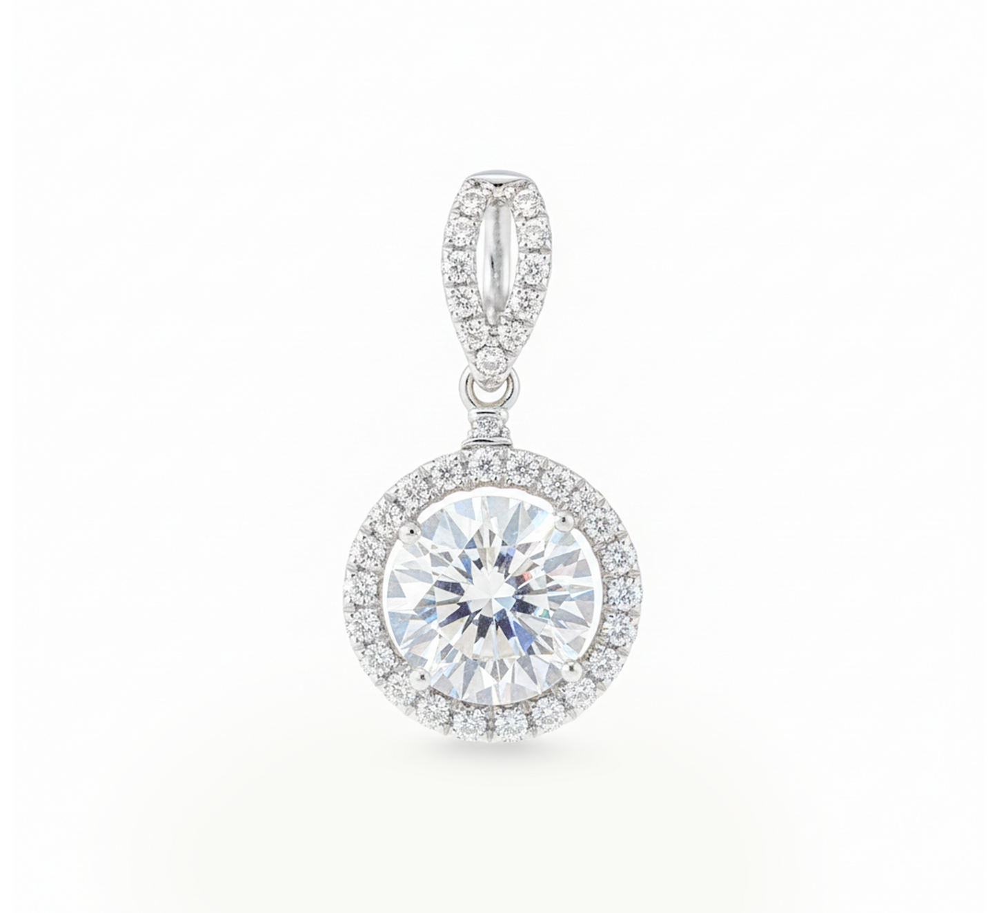3in1 Spirit halo pendant RD 1 D VVS2 IGI in white gold