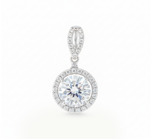 3in1 Spirit halo pendant RD 1 D VVS2 IGI in white gold