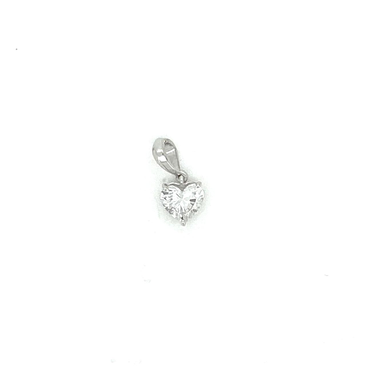 Hanging pendant HE in white gold