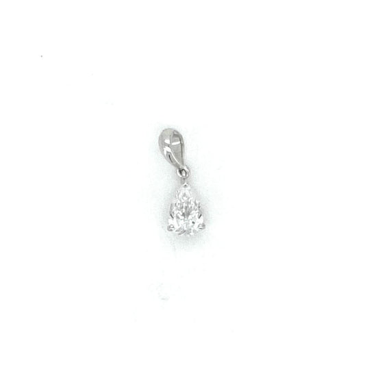Hanging pendant PE in white gold