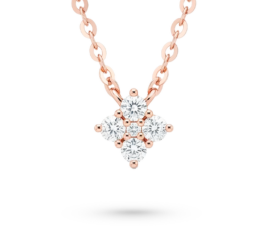 Mozaic series set B necklace in rose gold