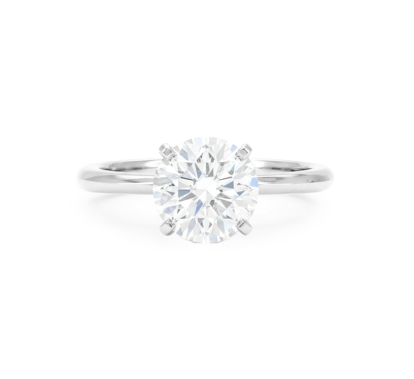 Classic 4 prong ring RD 2.02 D VVS2 IGI in white gold