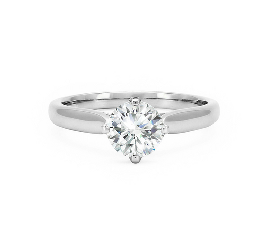 North south tulip ring RD 0.3 in platinum