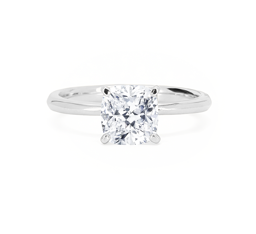 Classic 4 prong ring CU 1.05 D VVS2 IGI in white gold