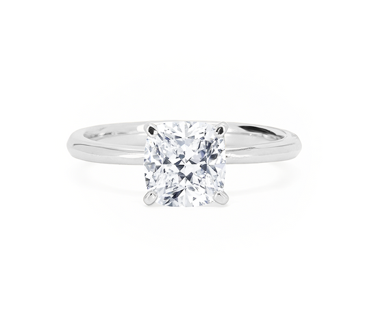 Classic 4 prong ring CU 0.4ct in white gold