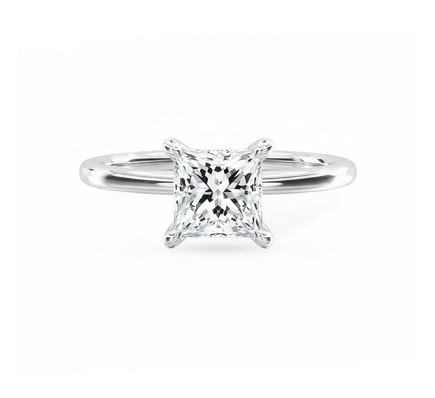 Classic ring PR 0.87 D VS1 IGI in platinum