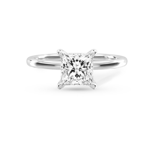 Classic ring PR 0.73 D VVS2 IGI in white gold